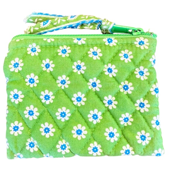 Retired‎ Vera Bradley Apple Green Zipper Closure Coin Purse - Picture 2 of 5